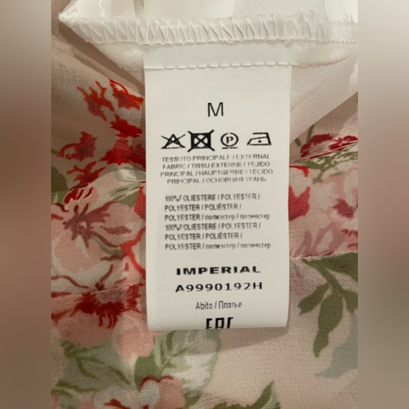 Imperial Brand Dress. Off white floral print. Size M - Picture 4 of 4